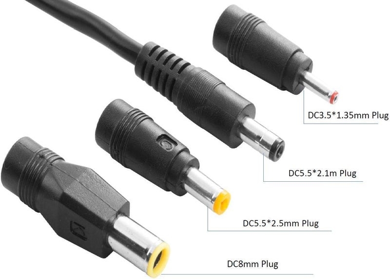 Sunway Solar Solar Panel Connectors Compatible with M-C-4 Solar Connectors to DC Extension Cable 16AWG with DC 5.5mmx2.1mm, DC3.5x1.35mm,DC5.5x2.5mm and DC8mm Adapter for Portable Power Station Solar Generators - Image 2